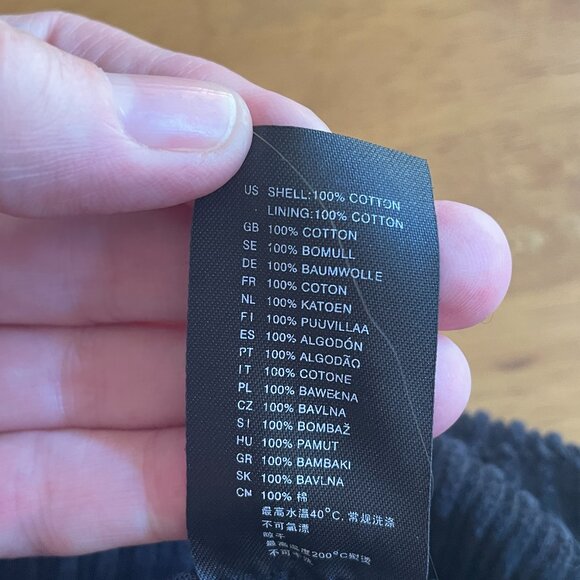 NWOT Size L H&M black corduroy newsboy cap with black velvet bow - Picture 10 of 10